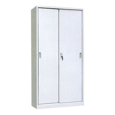 2 درب کشویی کابینت پرونده آهنی ، قفسه لوازم التحریر فلزی را با قفسه های داخلی قابل تنظیم برانداز کنید