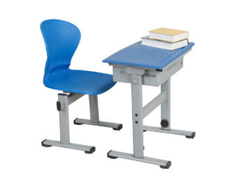 میز و صندلی مجلسی تک نفره آبی ، مبلمان کلاس درس کودک نوشتن کودک کلاس