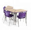میز صندلی تک صندلی H750mm مبلمان مدرسه استیل مبلمان مدرسه با کیفیت بالا