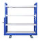 قفسه های قفسه بندی قفسه ای فولادی آبی سفارشی با انبار چرخ از پایدار استفاده می کنید