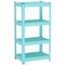 قفسه های قفسه فلزی آبی / صورتی 3 - 5 لایه برای نصب آسان گل