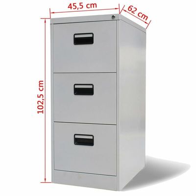 کابینت های معلق قابل تنظیم 3 کشو کابینت پر کردن فولادی عمودی